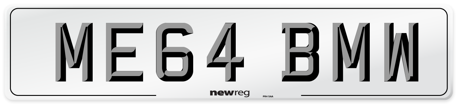ME64 BMW Number Plate from New Reg